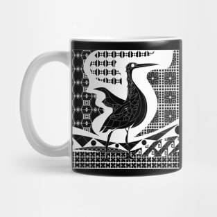 momoto garza in ecopop pattern of birds Mug